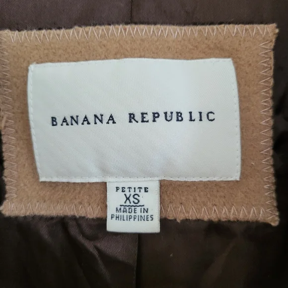 Banana Republic Wool Coat XS Petite - Picture 3 of 4